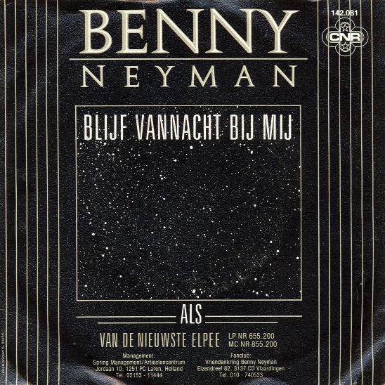 Benny Neyman - Blijf Vannacht Bij Mij