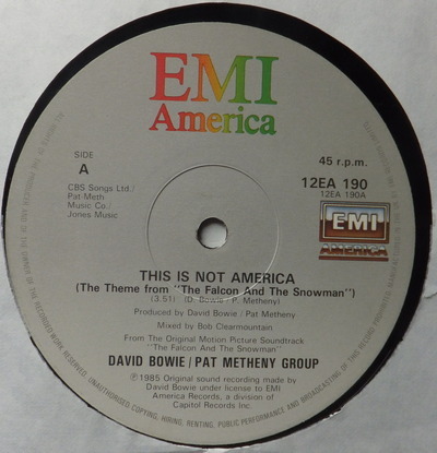 David Bowie & Pat Metheny Group - This Is Not America ( Theme From The Original Motion Picture )