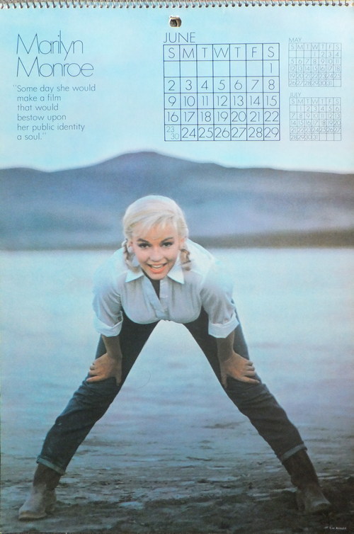 Marilyn Monroe 1974 Calendar