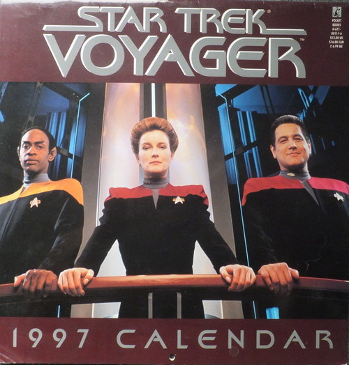 Star Trek " Voyager " 1997 Calendar ( MINT )