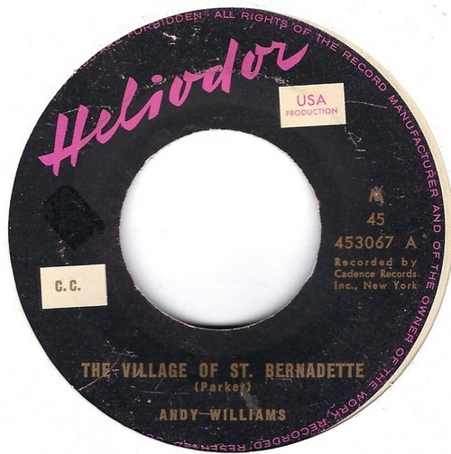 Andy Williams - The Village Of St. Bernadette