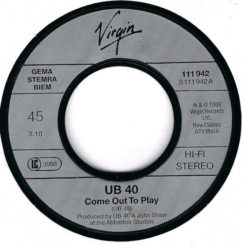 UB40 - Come Out To Play