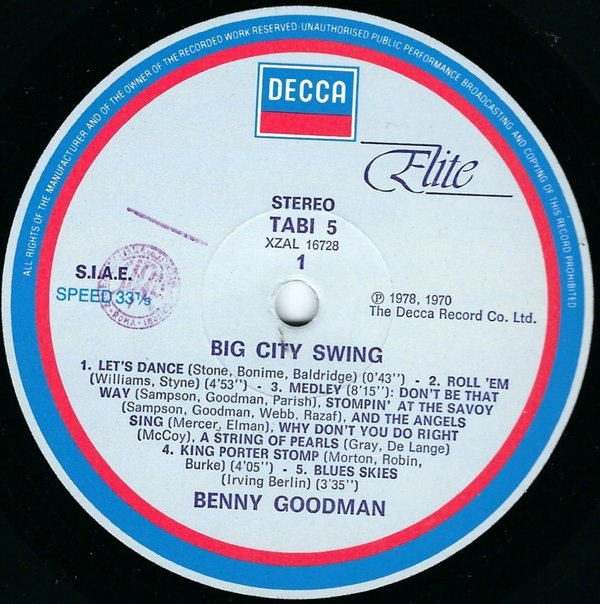 Benny Goodman - Big City Swing